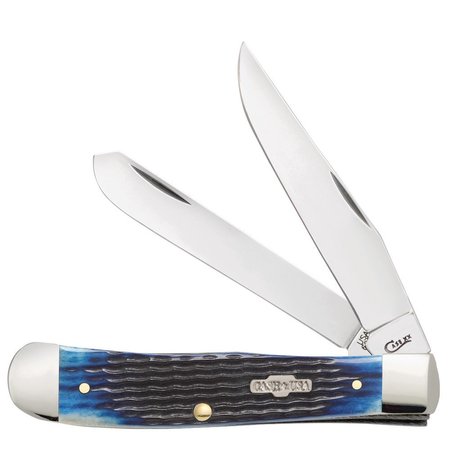 CASE CUTLERY Knife, Blue Bone Rogers Corn Cob Jig Trapper 02800